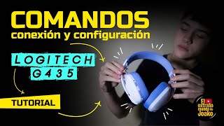 LOGITECH G435  COMANDOS  CONFIGURACION  CONEXION A LIGTHSPEED Y A BLUETOOTH  COMO SE USAN [upl. by Ursulina]