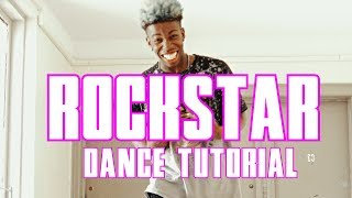 Dababy  ROCKSTAR TIKTOK DANCE tutorial [upl. by Harihs14]