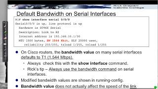 OSPFv2 Configuration Modifying the Bandwidth on Serial Links [upl. by Ailegnave]