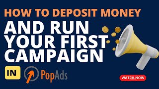 How To Run Popads Campaign  How To Deposit Money In Popads account  Popads campaign [upl. by Anima]