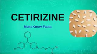 Cetirizine Drug Used to Treat Cold and Several Allergic Symptoms [upl. by Burdelle]