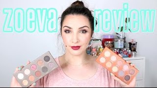 Zoeva Palettes  Cocoa Blend amp Rose Golden  review amp swatches [upl. by Dalt]