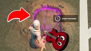 Study the Caretakers footprints Fortnite [upl. by Tyika]