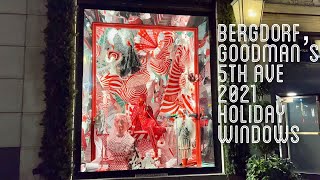 Bergdorf Goodman’s 2021 Holiday Window Displays 🌲 🎅 [upl. by Harvie]