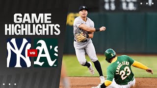 Yankees vs As Game Highlights 92124  MLB Highlights [upl. by Ohara741]