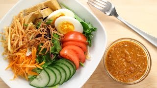 Thai Peanut Salad Dressing Recipe quotSalad Kaegquot สลัดแขก [upl. by Siol]