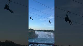 High Risk Zipline  Niagara Falls  Ontario Canada 🇨🇦 shorts ytshorts [upl. by Tiersten184]