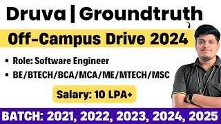 PayU Druva Groundtruth Biggest OffCampus Drive 2024 2025 2023 2022 2021  Salary 10 LPA [upl. by Amhser]