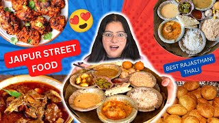 JAIPUR FOOD TOUR  Staycation In Jaipur  Luxury Breakfast Buffet  Indian Street Food 2022 [upl. by Seluj]