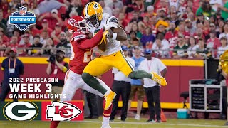 Green Bay Packers vs Kansas City Chiefs Highlights  2022 Preseason Week 3 [upl. by Mckee]