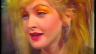 Cyndi Lauper interview UK TV 87 [upl. by Nellie]