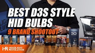 The Best D3S HID Bulbs Shootout and Comparison with 9 Brands  Headlight Revolution [upl. by Keane333]