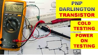 739 How To Test PNP Darlington Transistor [upl. by Marthena705]