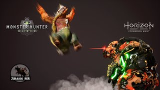 Apex Arzuros vs FireClaw  Bear War  Animation Showcase [upl. by Diehl691]