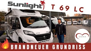 🔥 Der Sunlight T 69 LC  Face to Face Sitzgruppe amp Active Paket  Wohnmobil 2021 Neuheiten GÜMA TV [upl. by Eardnoed990]