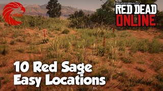 Red Sage Locations rdr2 Online  Red Dead Online Red Sage Location Guide [upl. by Leor272]