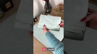 Simple Way to Fold a Bath Towel  Beliani Organizer Tips  Tidy Linen Boxes [upl. by Neelac185]