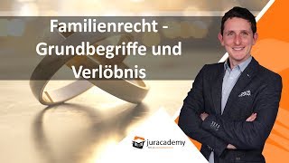 Familienrecht  Grundbegriffe und Verlöbnis ► juracademyde [upl. by Carmelle]