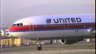 United DC1030 Rockets Out of LAX Great Sound [upl. by Grata916]