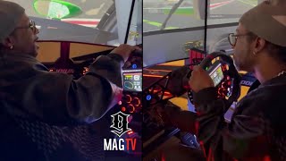 Katt Williams Is Even Funny In A NASCAR Driving Simulator 🏎 [upl. by Noside]