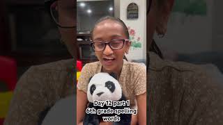 Day12 part1 6th grade spelling words 6thgrade spelling summertime summerlearning learnspelling [upl. by Akkahs694]