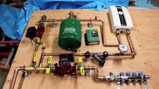 Bens Garage Hydronic Heating Update Jan 25 2017 [upl. by Eihs]