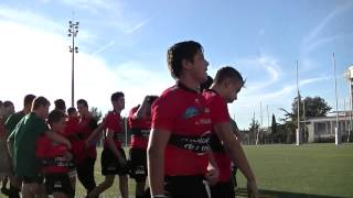 Rugby Cadets Gauderman RCT Toulon vs Montpellier Le Pilou Pilou de la Victoire Toulon 2015 [upl. by Stacy]