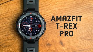 Amazfit TRex Pro Honest Review  Flagship Sports  Features  Military Grade Watch [upl. by Ruvolo]