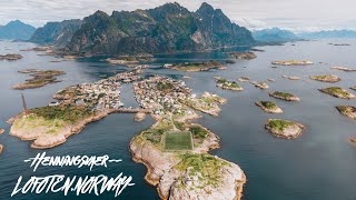 HENNINGSVAER  Lofoten Norway by Drone in 4K  DJI Mavic Air 2 [upl. by Ahola305]