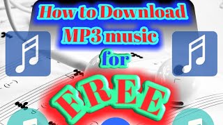 How to download MP3 music using free data TAGALOG [upl. by Ashraf616]