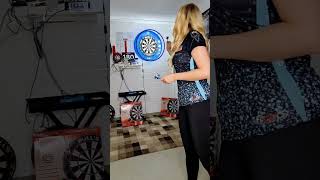 Practice practice practice 🎯How much do you practice per week 3dart darts sarahmilkowska [upl. by Medin]