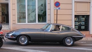 JAGUAR ETYPE S1  Driving and sound in Monaco 2013 HQ [upl. by Hudis]