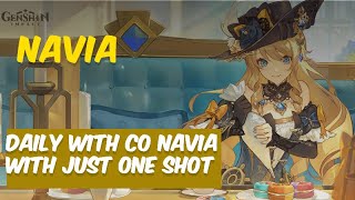 Daily with C0 Navia with just one shot navia genshinimpact genshin [upl. by Shaylynn69]