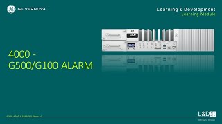 G5004000 l G500G100 Alarms v1 [upl. by Einner885]