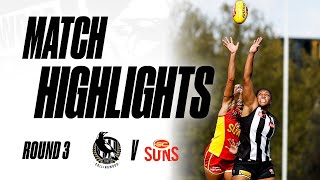 AFLW Highlights Collingwood V Gold Coast [upl. by Coward821]