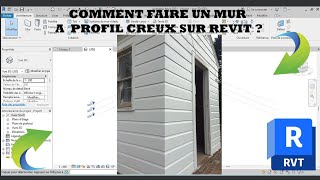 comment faire un mur à profil creux sur revit [upl. by Clyte]