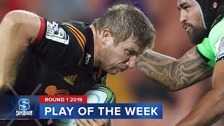 PLAY OF THE WEEK  Super Rugby 2019 Rd 1 [upl. by Alletnahs]