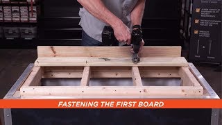 How to Edge Fasten the First Board Next to the Structure [upl. by Bergquist35]