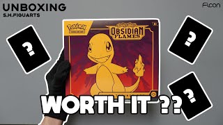 UNBOXING Pokemon Obsidian Flames Elite Box IS IT WORTH THE PRICE [upl. by Seessel677]