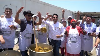 LA CARAPULCRA CON SOPA SECA MAS GRANDE DEL MUNDO EN CHINCHA [upl. by Enelrak]