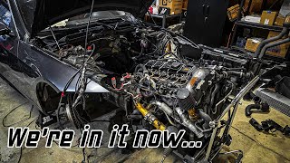 Completley removing my N54 Xdrive engine  How to Long overdue mods and overhaul [upl. by Millur98]