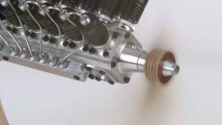 Gasparin V12 CO2 Model Airplane Engine [upl. by Ruscher]