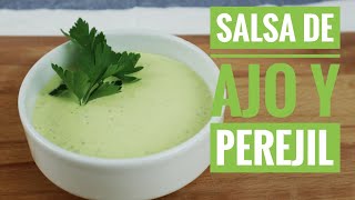 Salsa de Ajo y Perejil Casera  Receta Rápida [upl. by Sylado]