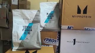 Myprotein Weight Gainer Blend Review  Made in UK [upl. by Salmon535]