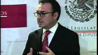 Conferencia de Prensa de Luis Videgaray Secretario de Hacienda y Crédito Público [upl. by Susejedesoj816]