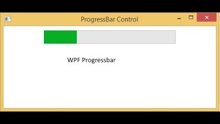 Progressbar in wpf also add it in status bar dynamically [upl. by Gnehc]