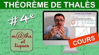 LE COURS  Le théorème de Thalès  Quatrième [upl. by Gnirps604]