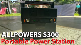 ALLPOWERS S300 Portable Power Station 300W 288Wh [upl. by Spain566]