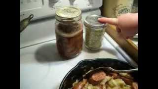 Cabbage amp Sausage Supper  Frugal Prepper Meal [upl. by Risser]