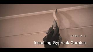 How to measure cut and install Gyprock Cornice  DIY Video Series  Video 3 [upl. by Dillie686]